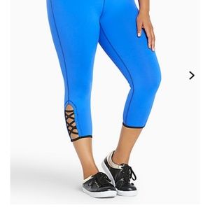 Torrid Colorblock Strappy Active Leggings